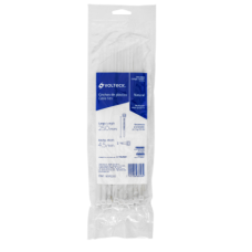 Bolsa con 50 cinchos plásticos 50 lb, 250x4.5 mm, naturales
