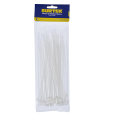 Cinchos plásticos 150 x 3.6 mm, tensión 18 kg de 50 piezas, color natural